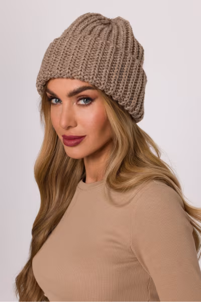 Czapka Damska Model MOE895 Beige - Moe — zdjęcie 3
