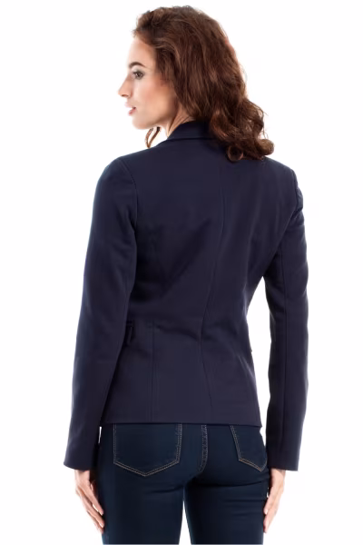 Żakiet Model MOE243 Navy - Moe — zdjęcie 3