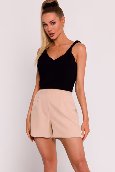 Szorty Damskie Model MOE775 Beige - Moe — zdjęcie 1