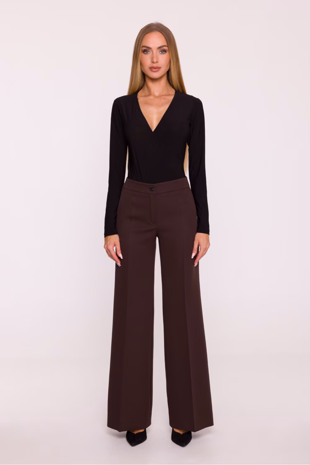 Spodnie Damskie Model MOE875 Brown - Moe