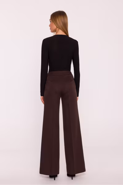 Spodnie Damskie Model MOE875 Brown - Moe — zdjęcie 3
