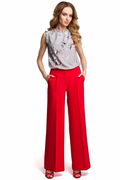 Spodnie Damskie Model MOE378 Red - Moe — zdjęcie 1