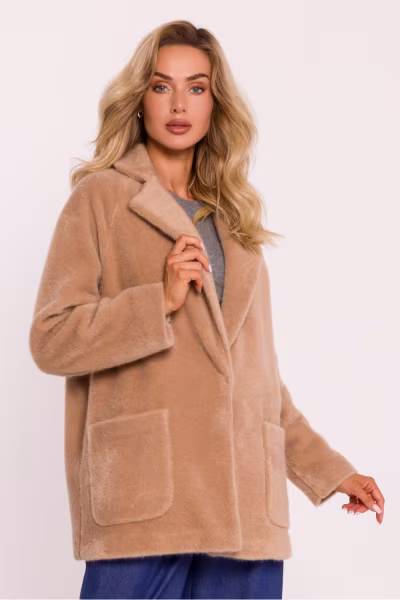 Płaszcz Damski Model MOE808 Beige - Moe — zdjęcie 1
