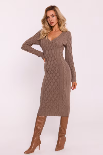 Sukienka Model MOE824 Cappuccino - Moe — zdjęcie 1