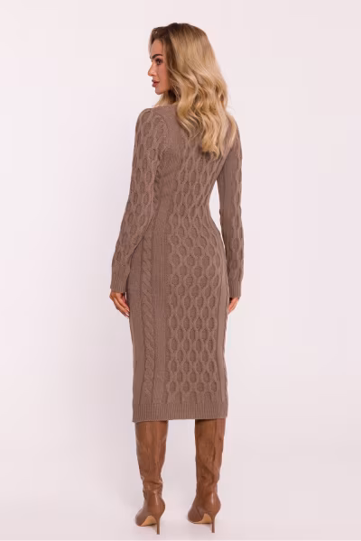 Sukienka Model MOE824 Cappuccino - Moe — zdjęcie 2