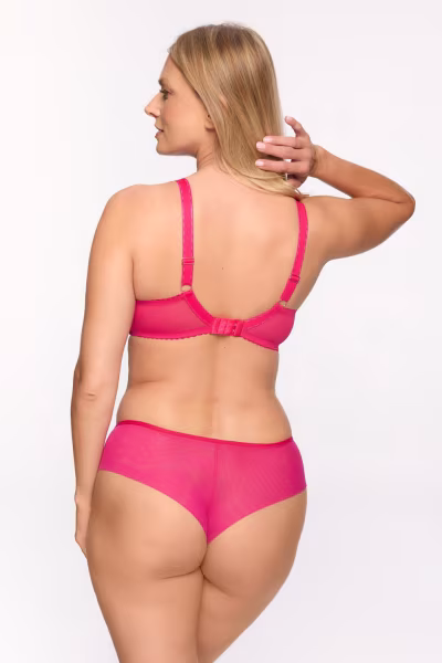 Biustonosz Soft Biustonosz Semi-Soft Model Ariel 1295 Turkus/Fuksja - Gaia — zdjęcie 3