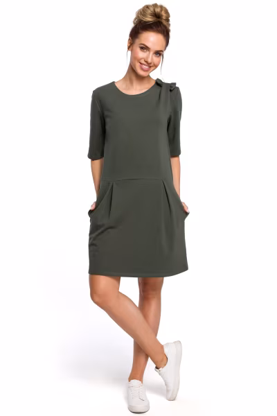 Sukienka Model MOE422 Green - Moe — zdjęcie 1