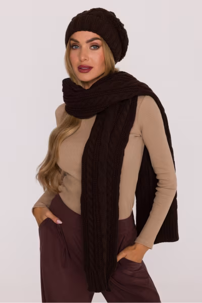 Szal Model MOE898 Brown - Moe — zdjęcie 2