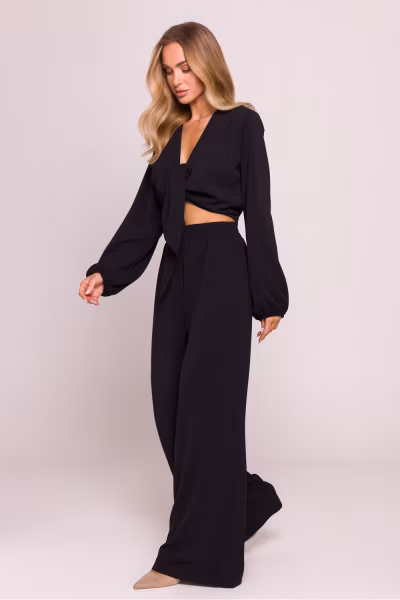 Bluzka Model MOE861 Black - Moe — zdjęcie 2