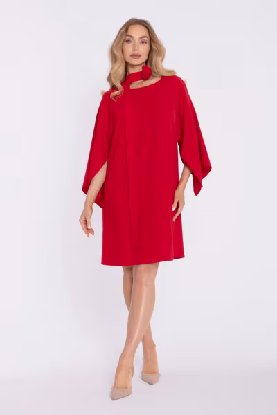 Sukienka Model MOE908 Red - Moe — zdjęcie 2