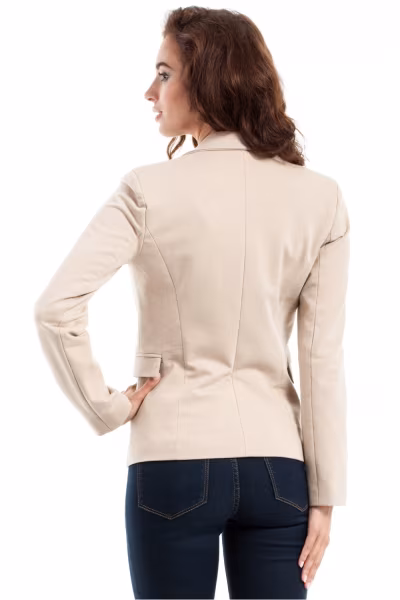 Żakiet Model MOE243 Beige - Moe — zdjęcie 3