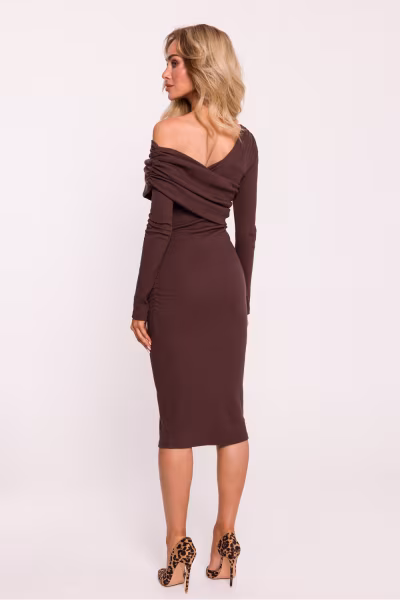 Sukienka Model MOE820 Brown - Moe — zdjęcie 2