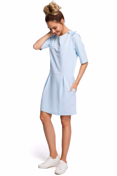 Sukienka Model MOE422 Sky Blue - Moe — zdjęcie 1