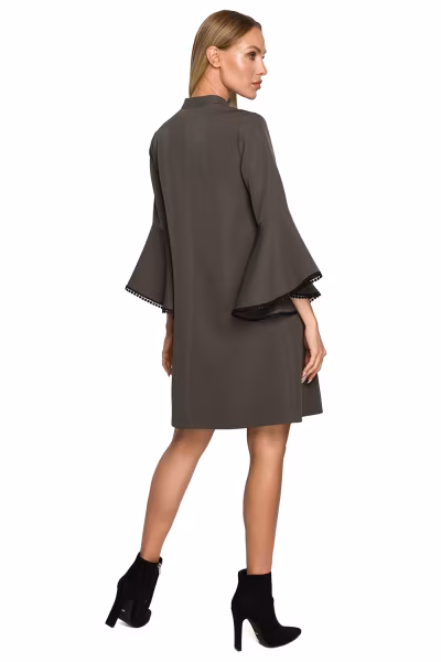 Sukienka Model MOE698 Khaki - Moe — zdjęcie 2
