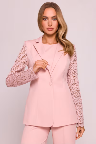 Marynarka Model MOE865 Powder Pink - Moe — zdjęcie 1