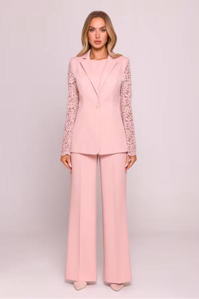 Marynarka Model MOE865 Powder Pink - Moe — zdjęcie 2