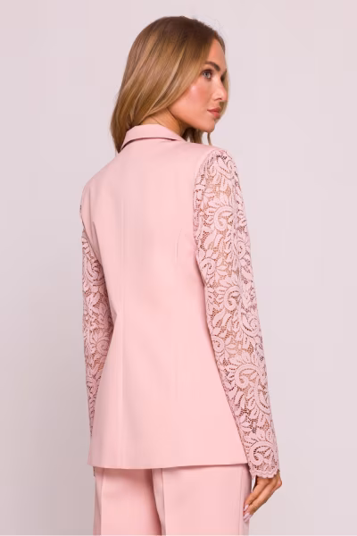 Marynarka Model MOE865 Powder Pink - Moe — zdjęcie 3