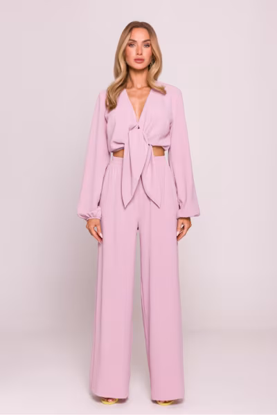 Bluzka Model MOE861 Dirty Pink - Moe — zdjęcie 2