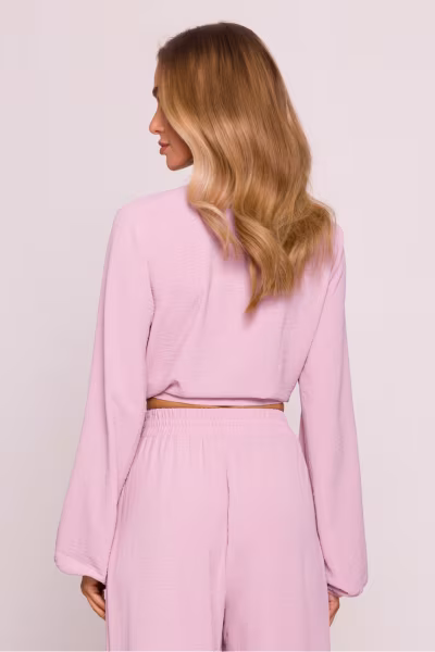 Bluzka Model MOE861 Dirty Pink - Moe — zdjęcie 3