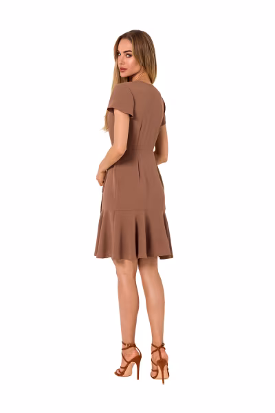 Sukienka Model MOE741 Czekolada - Moe — zdjęcie 3