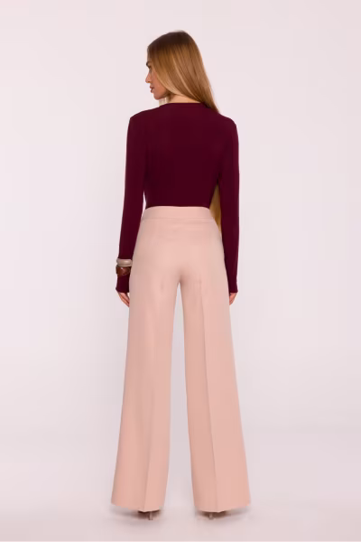 Spodnie Damskie Model MOE875 Beige - Moe — zdjęcie 3