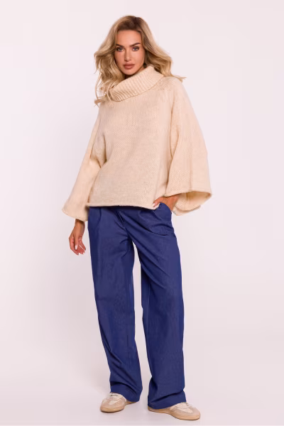 Golf Damski Model MOE822 Beige - Moe — zdjęcie 2