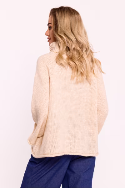 Golf Damski Model MOE822 Beige - Moe — zdjęcie 3