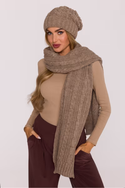 Szal Model MOE898 Beige - Moe — zdjęcie 2