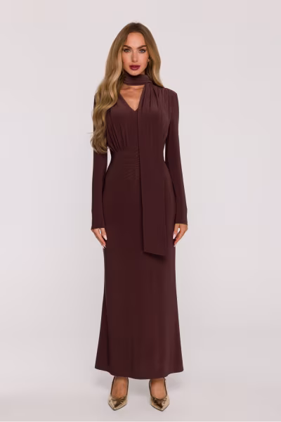 Sukienka Model MOE891 Brown - Moe — zdjęcie 1