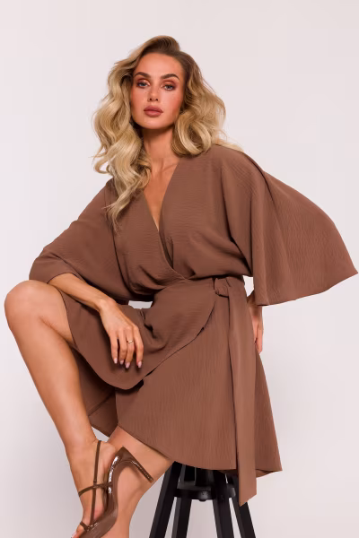 Sukienka Model MOE785 Chocolate - Moe — zdjęcie 1