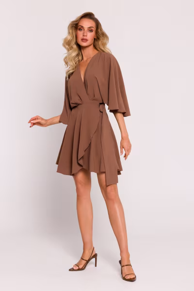 Sukienka Model MOE785 Chocolate - Moe — zdjęcie 2