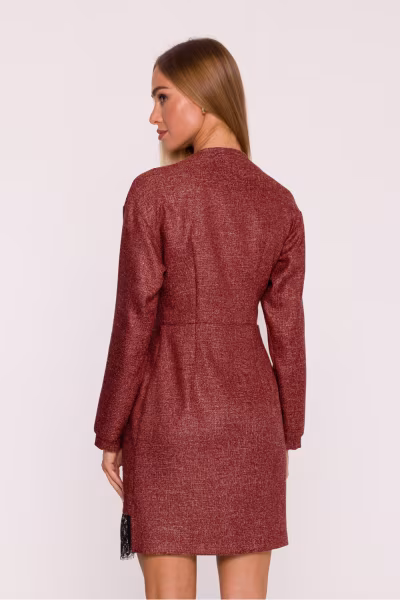 Sukienka Model MOE871 Bordo - Moe — zdjęcie 3