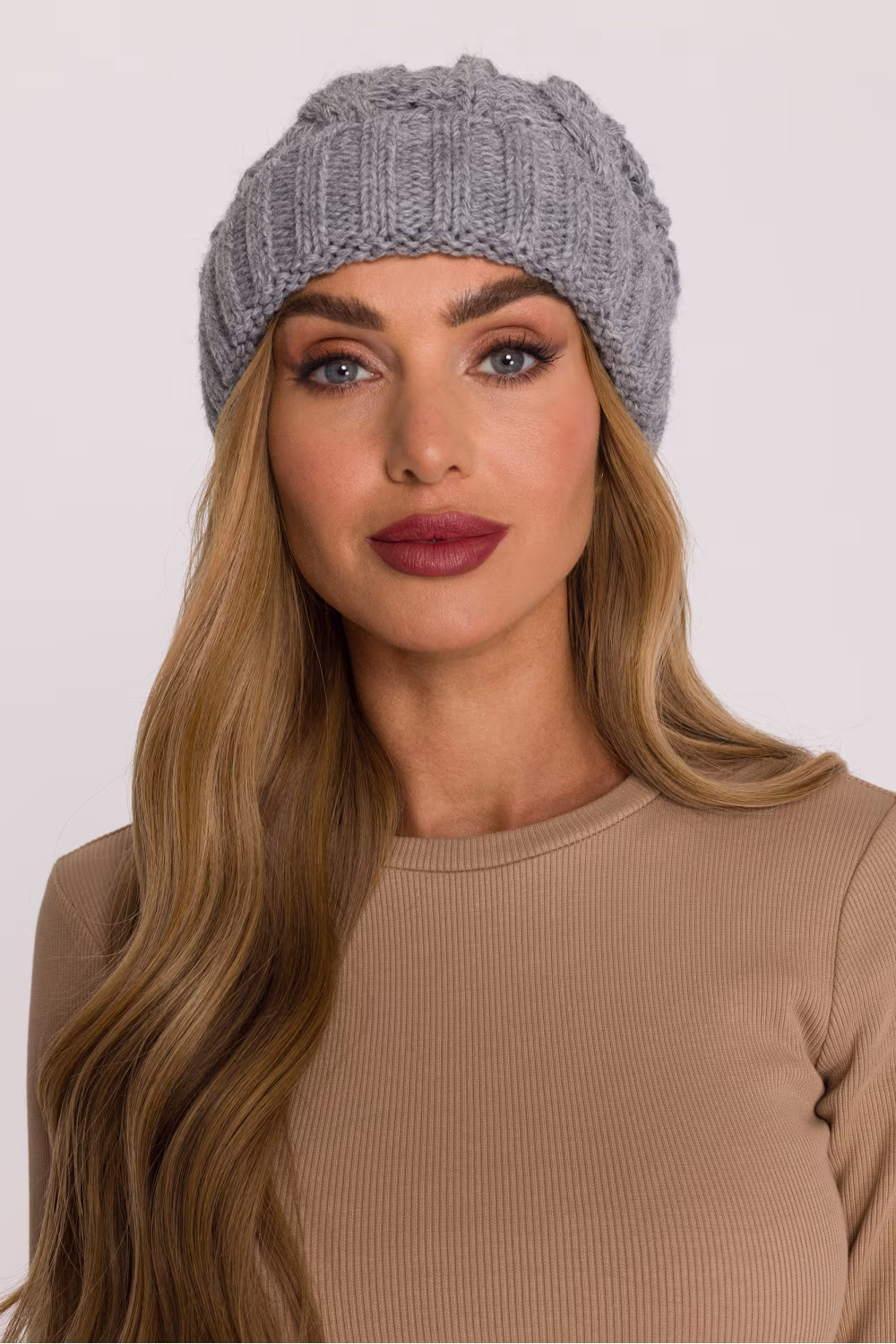 Czapka Model MOE897 Grey - Moe