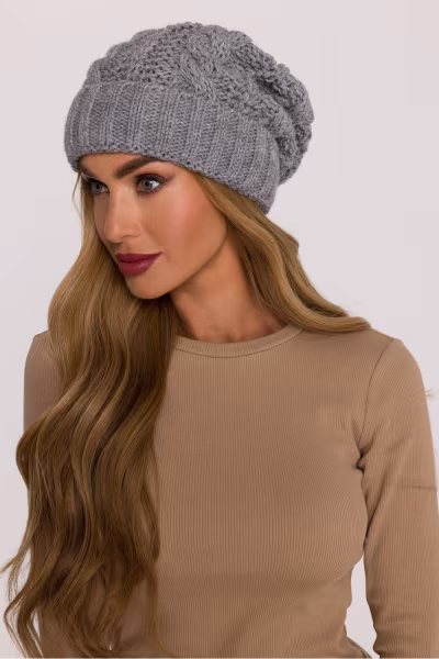 Czapka Model MOE897 Grey - Moe — zdjęcie 3