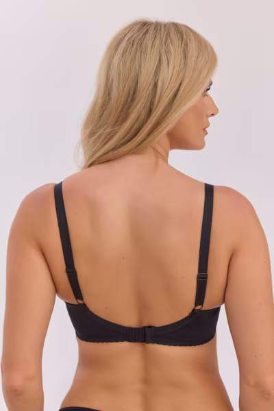Biustonosz Soft Model Fancy 002 Black - Gaia — zdjęcie 2