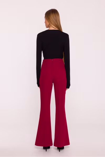 Spodnie Damskie Model MOE874 Bordo - Moe — zdjęcie 3