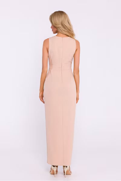 Sukienka Model MOE835 Beige - Moe — zdjęcie 2