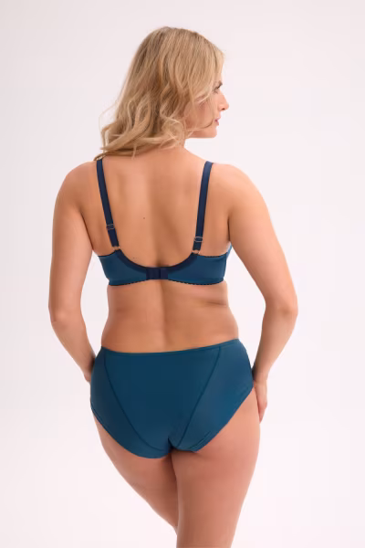 Biustonosz Soft Biustonosz Semi-Soft Model Yasmine 1324 Turkus - Gaia — zdjęcie 3