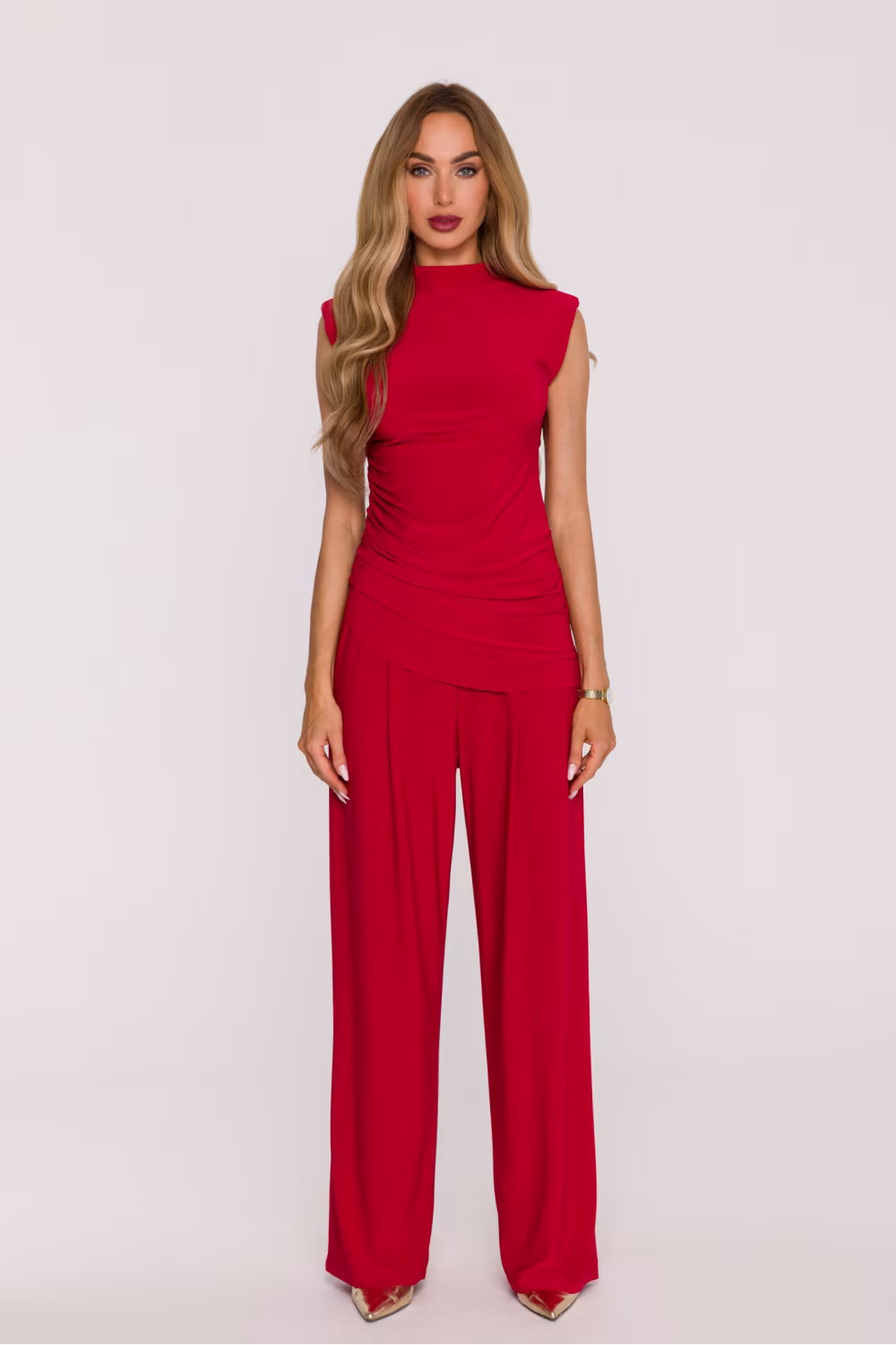 Spodnie Komplet Model MOE890 Red - Moe