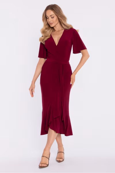 Sukienka Model MOE912 Bordo - Moe — zdjęcie 1
