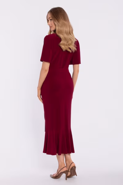 Sukienka Model MOE912 Bordo - Moe — zdjęcie 3