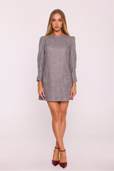 Sukienka Model MOE870 Grafit - Moe — zdjęcie 2