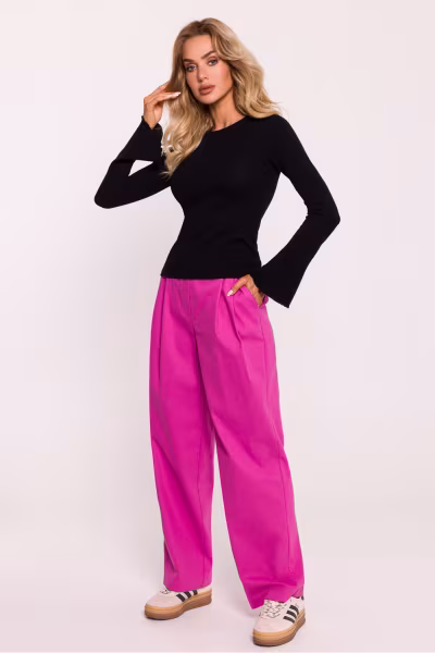 Bluzka Model MOE806 Black - Moe — zdjęcie 2