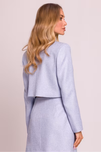 Marynarka Model MOE853 Błękit - Moe — zdjęcie 3