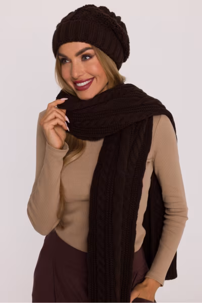 Czapka Model MOE897 Brown - Moe — zdjęcie 2