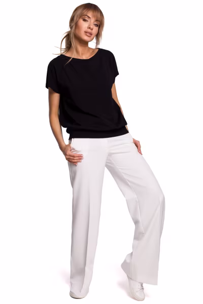 Bluzka Model MOE498 Black - Moe — zdjęcie 2