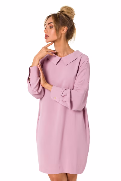 Sukienka Model MOE740 Dirty Pink - Moe — zdjęcie 1