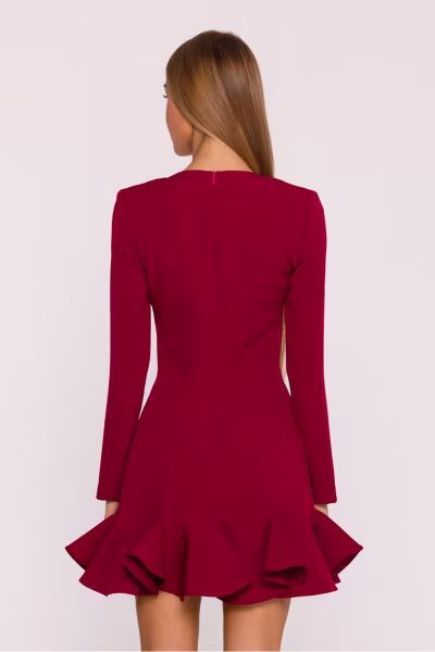 Sukienka Model MOE880 Bordo - Moe — zdjęcie 3