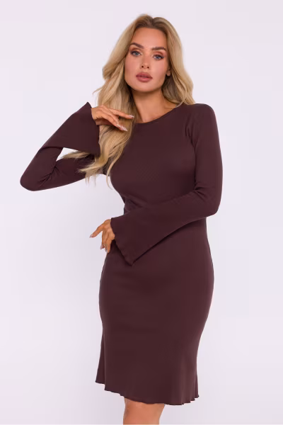 Sukienka Model MOE821 Brown - Moe — zdjęcie 1