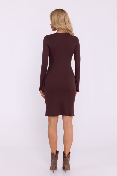 Sukienka Model MOE821 Brown - Moe — zdjęcie 3